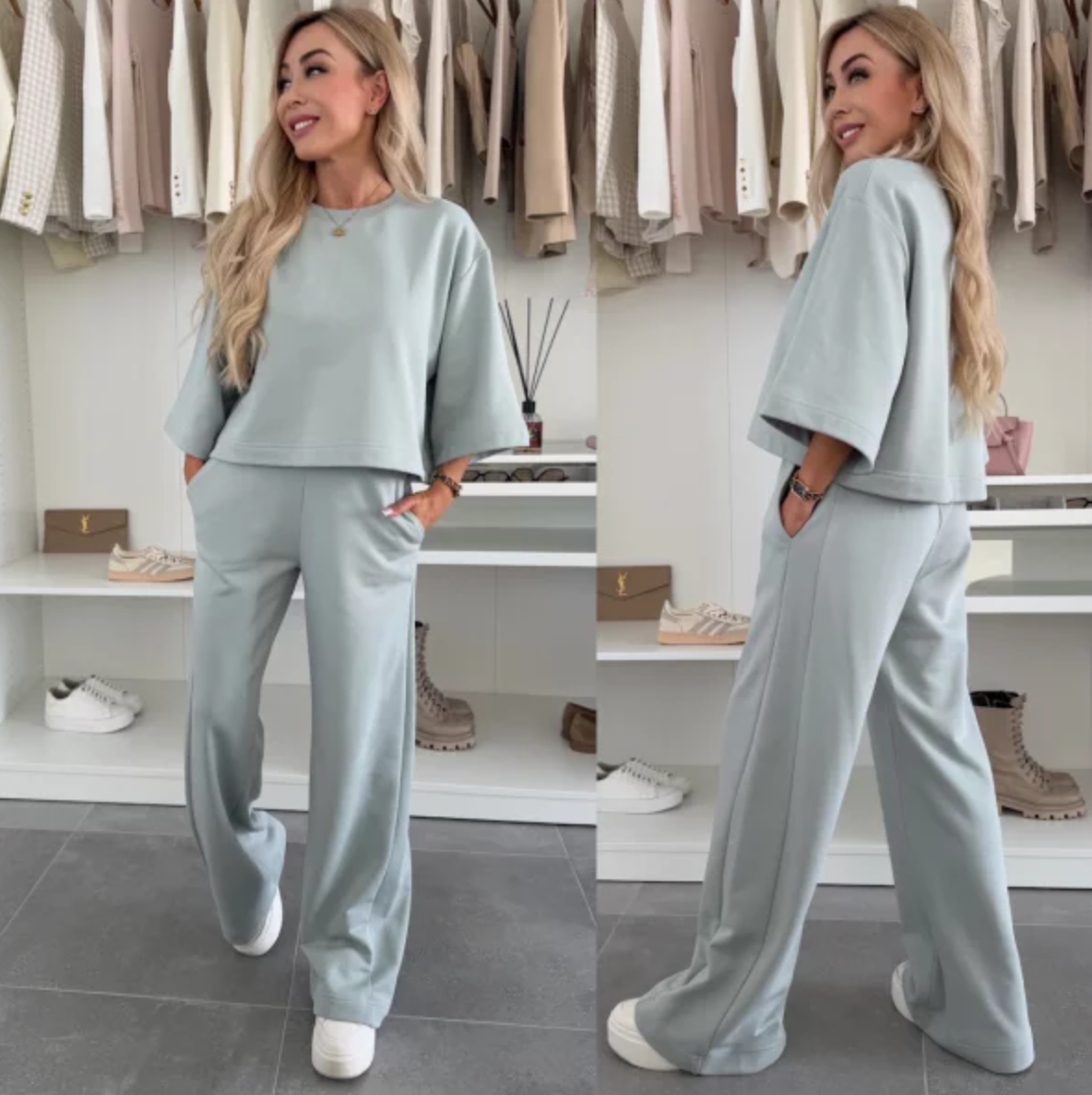 Completo Timelessly Trendy azzurro