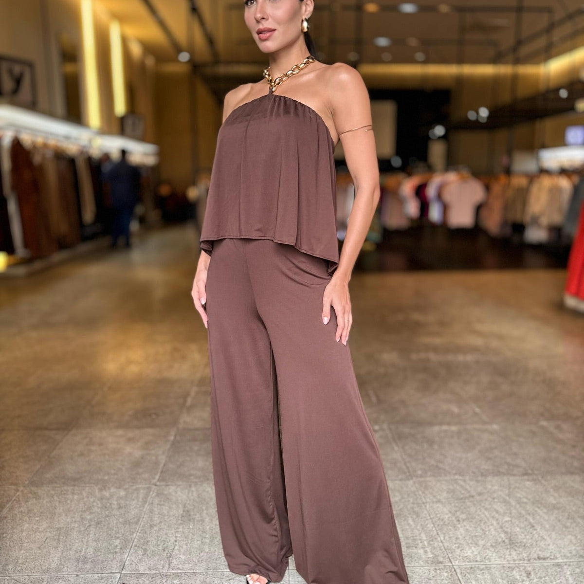 Completo Aurora marrone