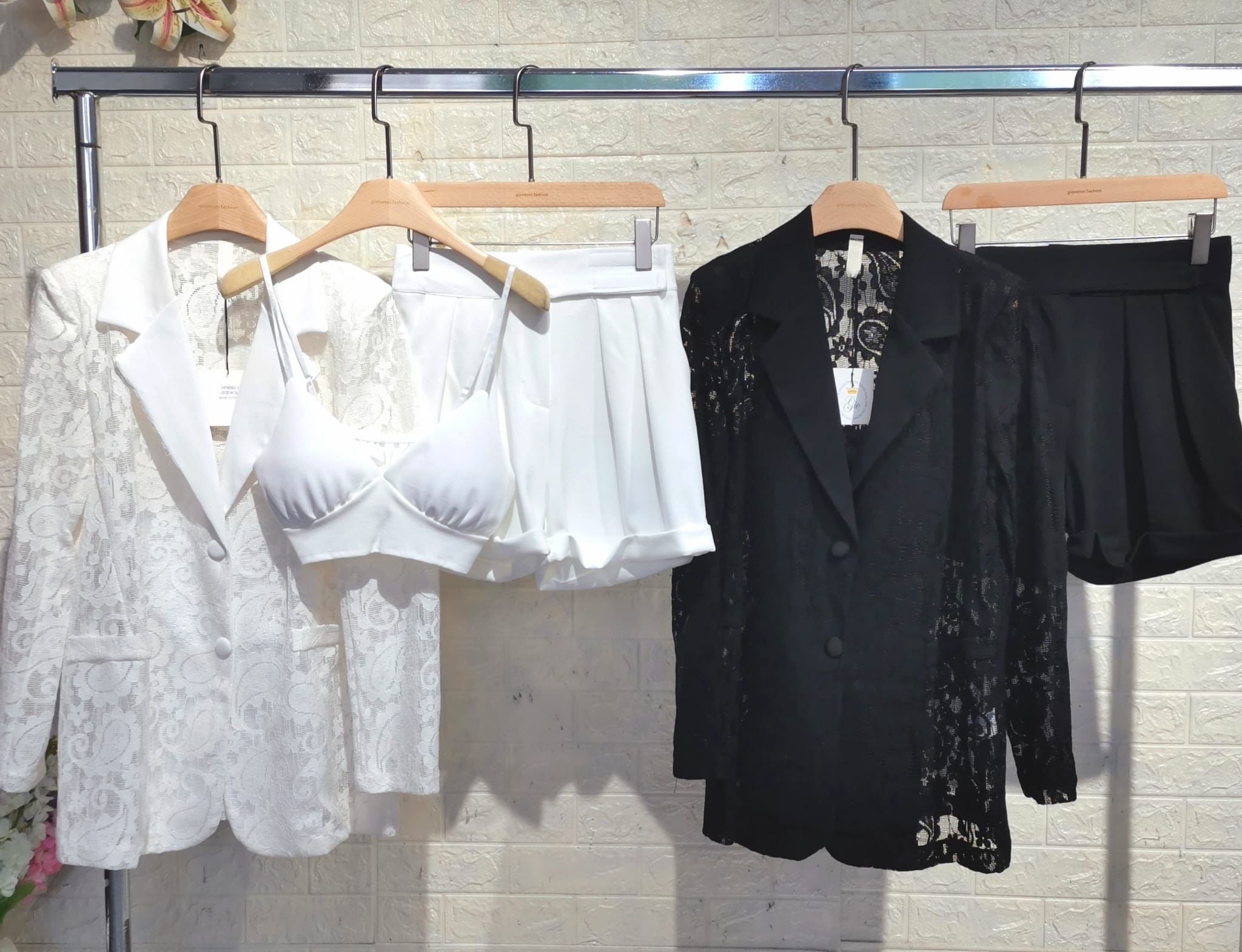 Completo Giacca In Pizzo vari colori